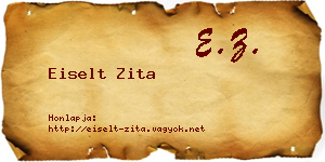 Eiselt Zita névjegykártya